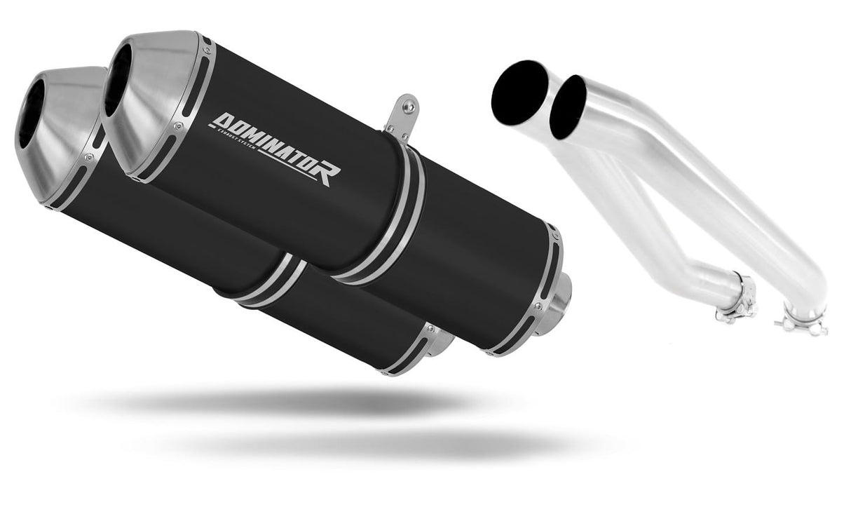 Kawasaki Z1000 2003 - 2006 Exhaust Silencer Muffler OVR BLACK + dB killer 20 m.