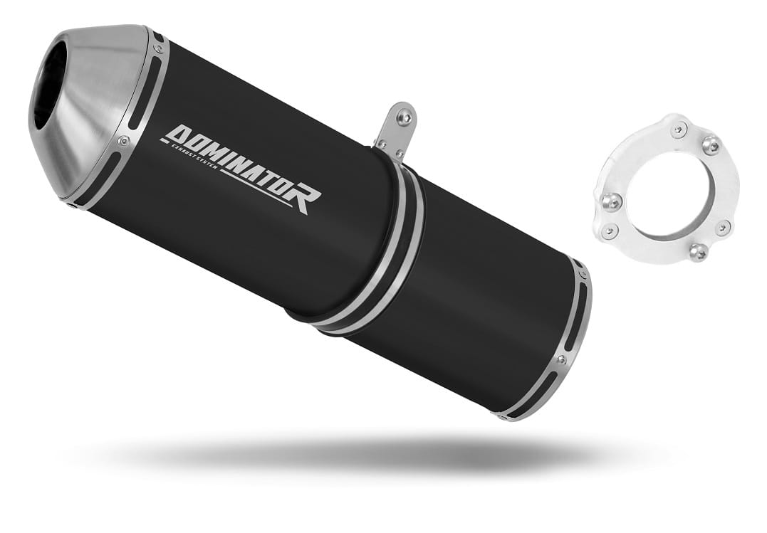 Kawasaki ZX9R 1994 - 2002 Exhaust Silencer Muffler OVR BLACK + dB killer 19 m.