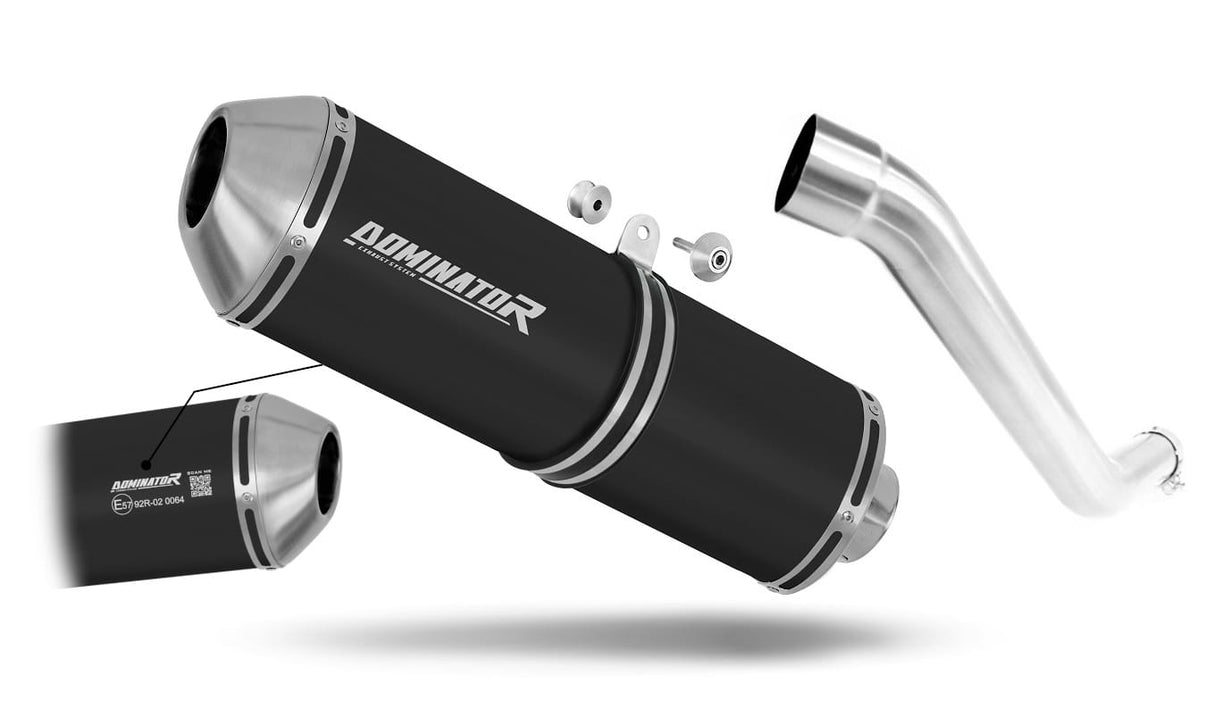 Kawasaki Z750 2004 - 2006 EU Approved Exhaust Silencer OVR BLACK 20 m.
