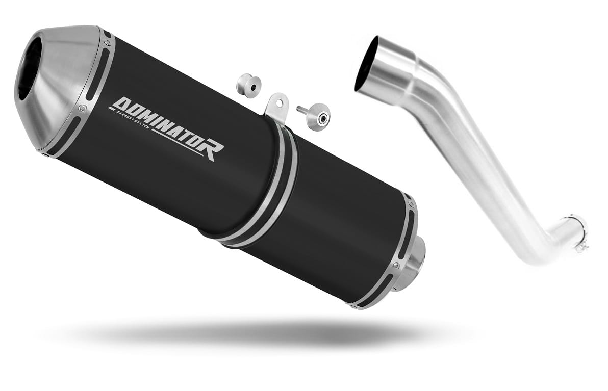Kawasaki Z750 2004 - 2006 Exhaust Silencer Muffler OVR BLACK + dB killer 20 m.
