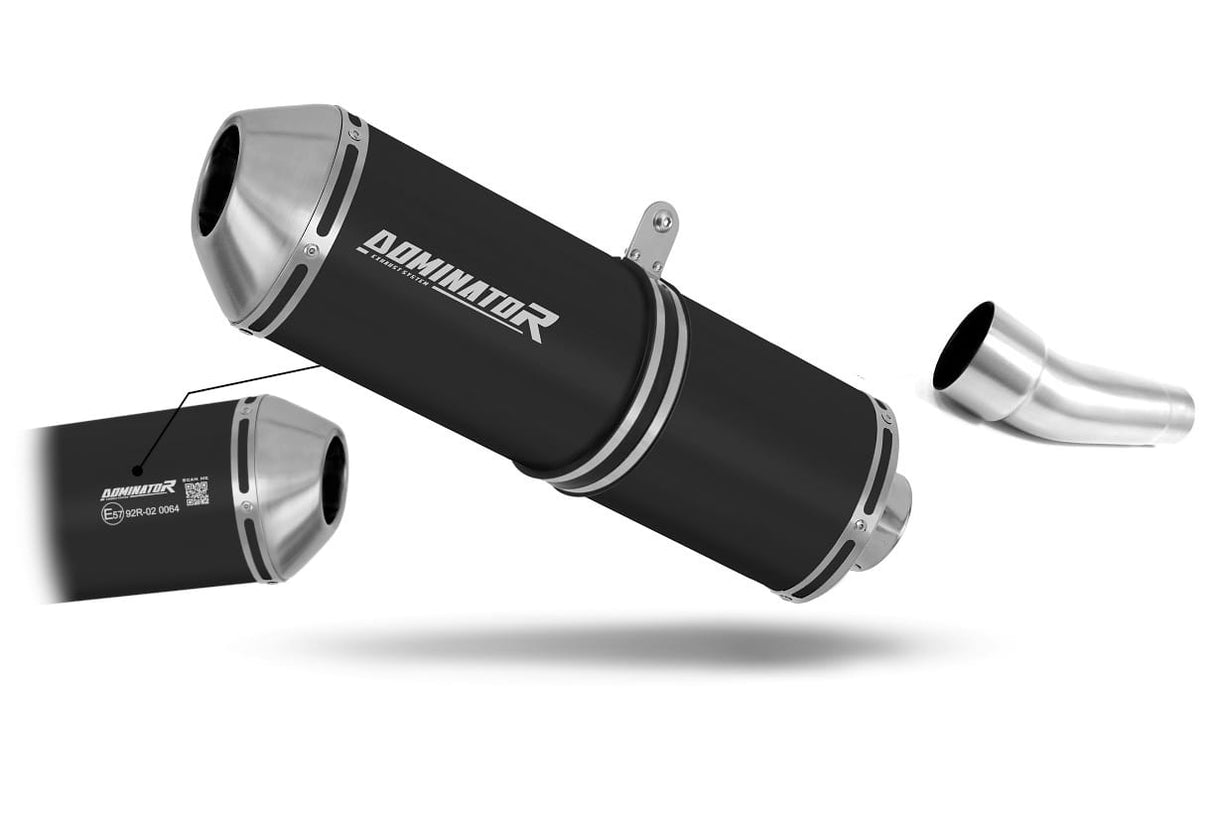 Kawasaki ZX6R 636 2009 - 2024 EU Approved Exhaust Silencer OVR BLACK 20 m.