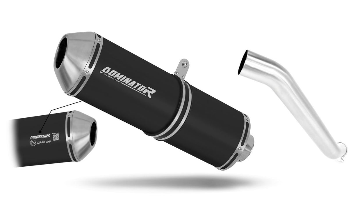 Kawasaki ZX6R 636 2003 - 2004 EU Approved Exhaust Silencer OVR BLACK 20 m.