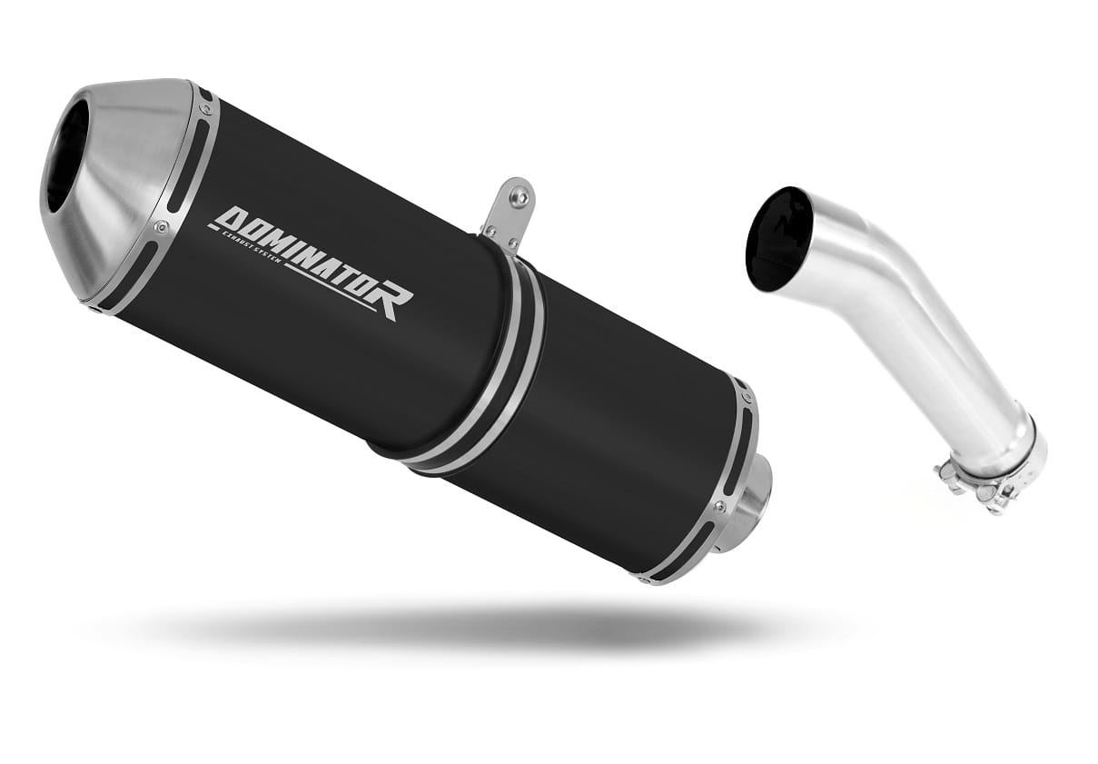 Kawasaki ER 5 500 1996 - 2006 Exhaust Silencer Muffler OVR BLACK + dB killer 19 m.