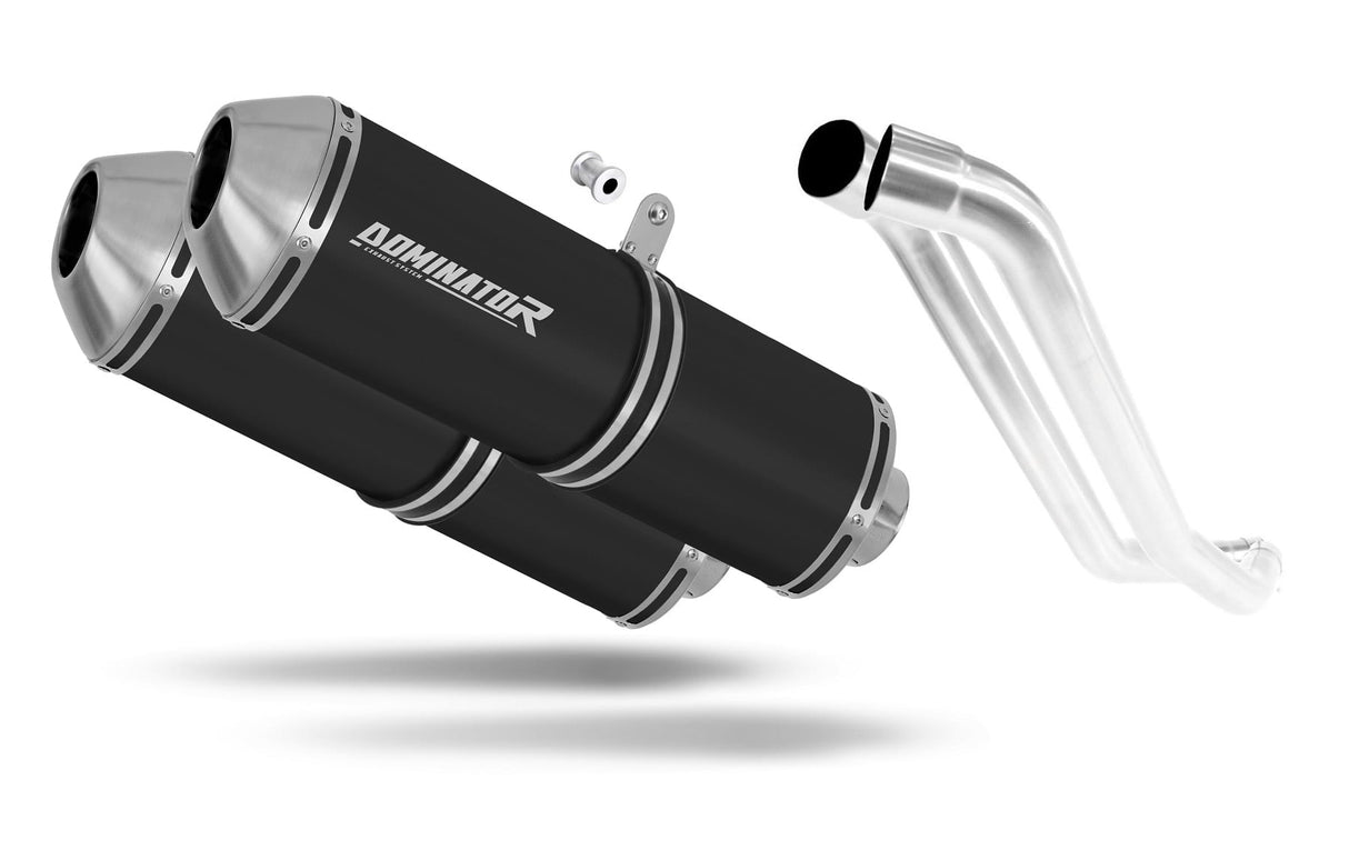 Honda XL 1000 V VARADERO 1999 - 2016 Exhaust Silencer Muffler OVR BLACK + dB killer 19 m.