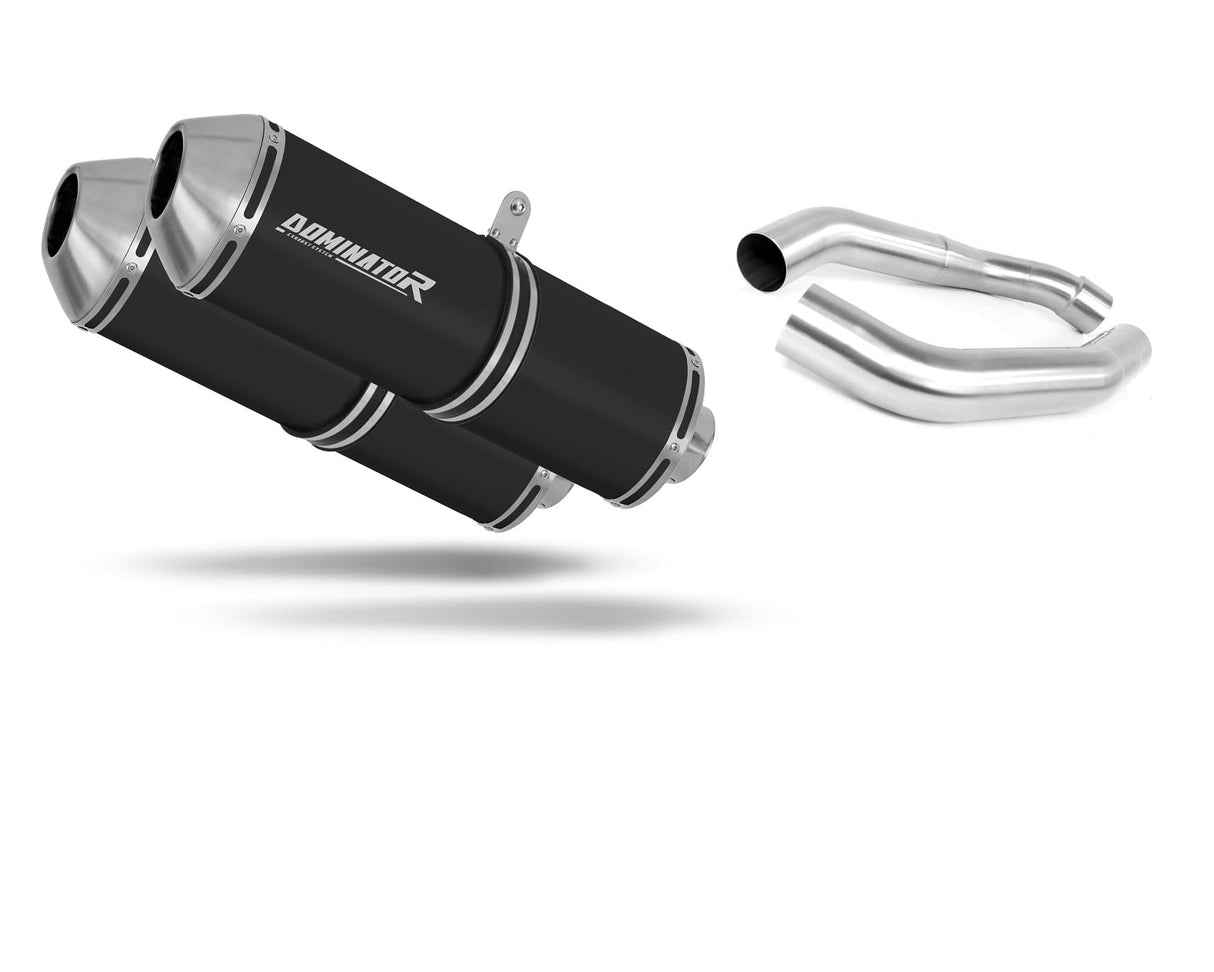 Honda VTR 1000F Firestorm 2002 - 2006 Exhaust Silencer Muffler OVR BLACK + dB killer 20 m.