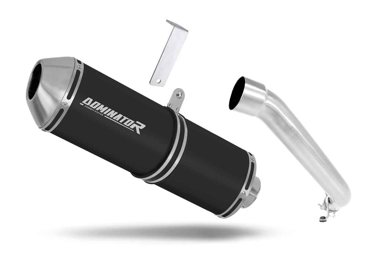 Honda VFR 800 Fi 1998 - 2001 HI Level Exhaust Silencer Muffler OVR BLACK + dB killer 19 m.