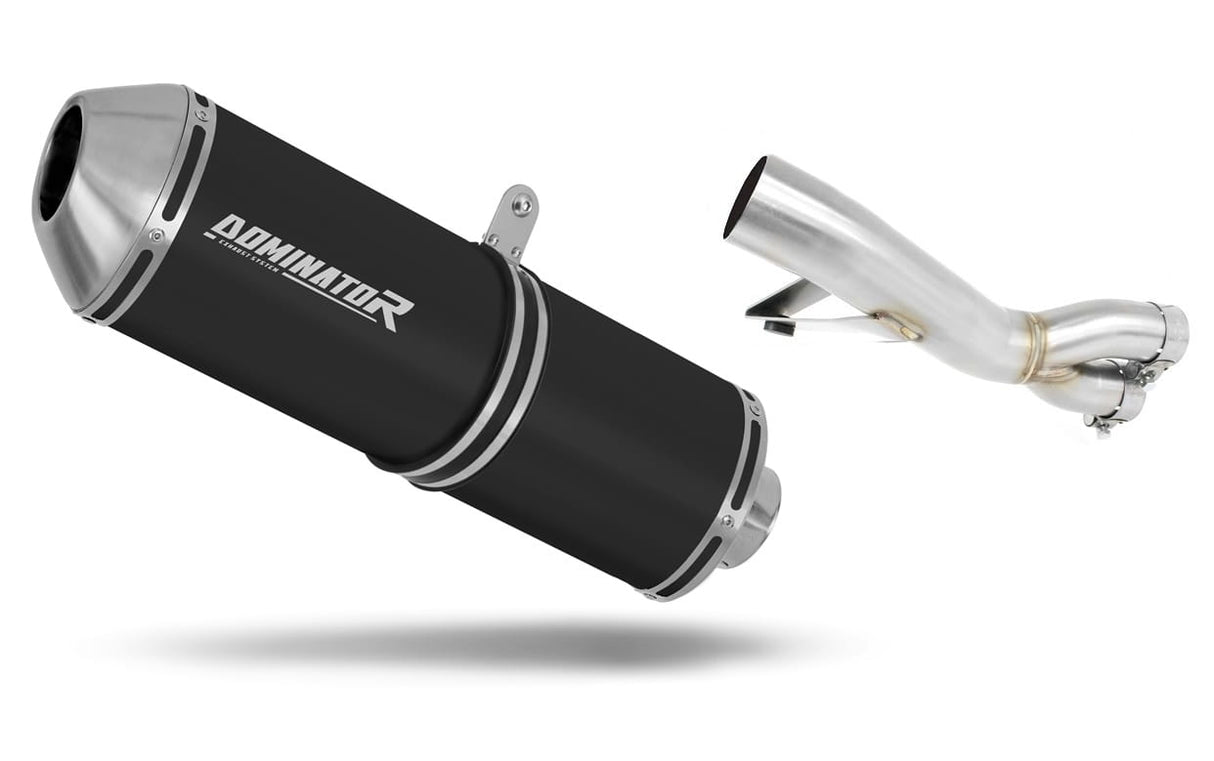 Honda NTV 650 REVERE 1988 - 1997 Exhaust Silencer Muffler OVR BLACK + dB killer 19 m.