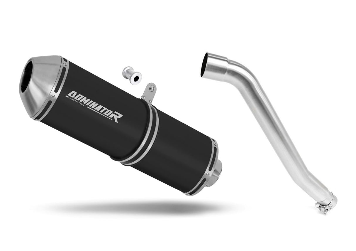 Honda XL 600 V TRANSALP 1987 - 2000 Exhaust Silencer Muffler OVR BLACK + dB killer 19 m.