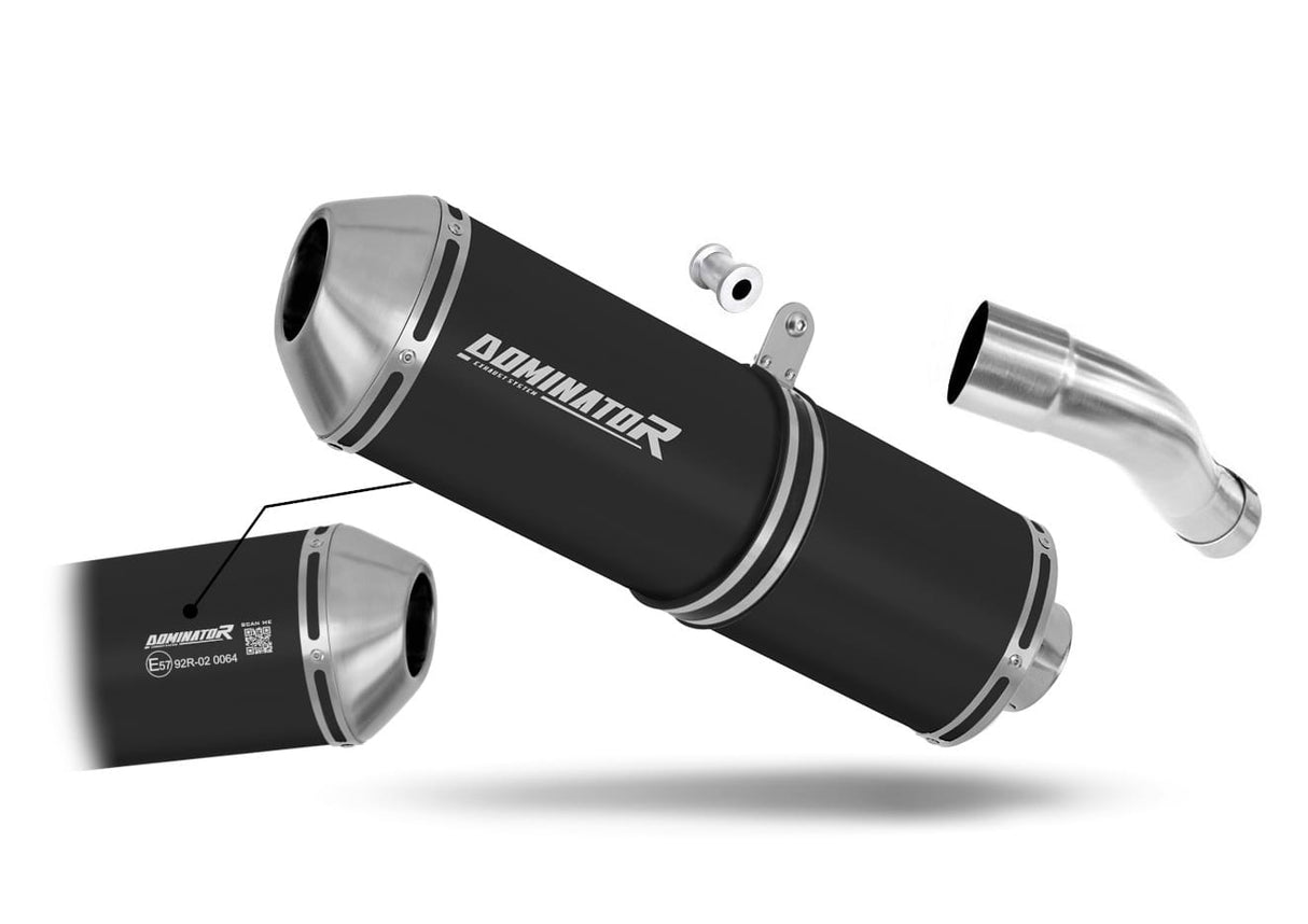 Honda CB 600F HORNET PC41 2007 - 2013 EU Approved Exhaust Silencer OVR BLACK 20 m.