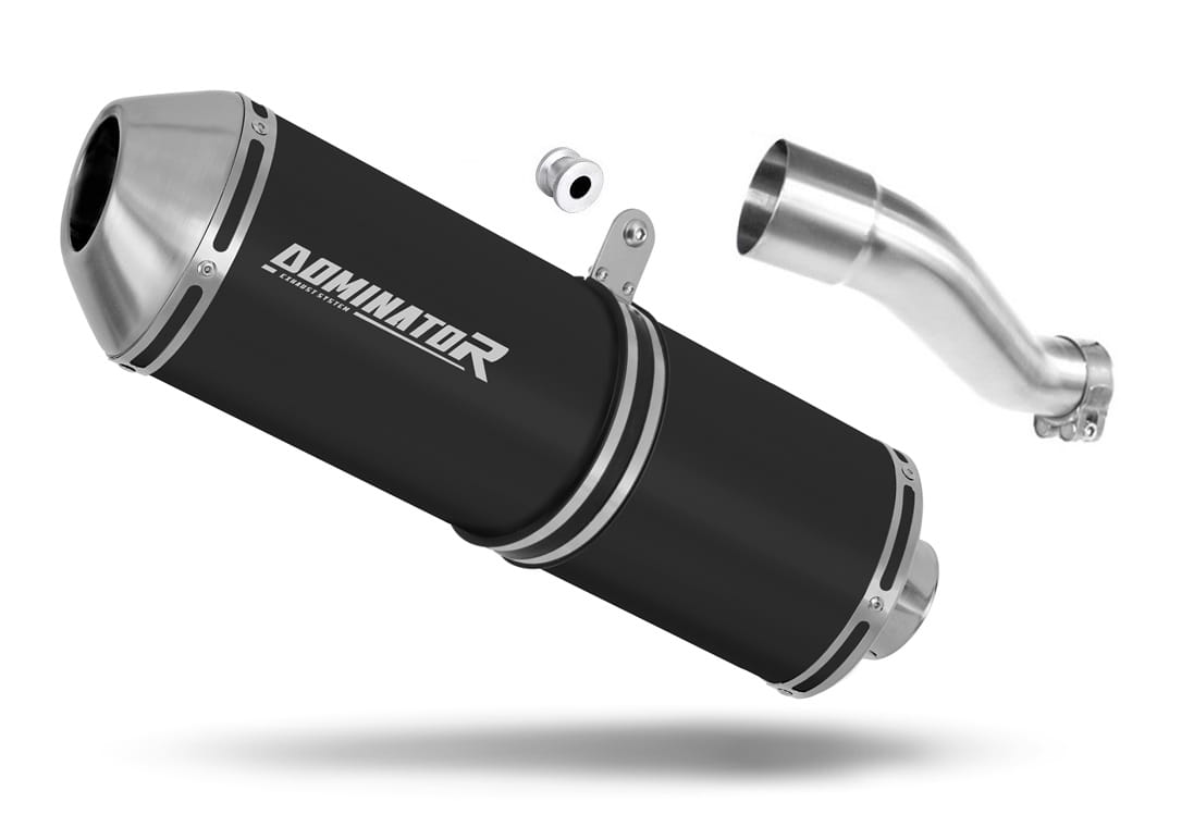 Honda CB 500 X 2017 - 2019 Exhaust Silencer Muffler OVR BLACK + dB killer 20 m.