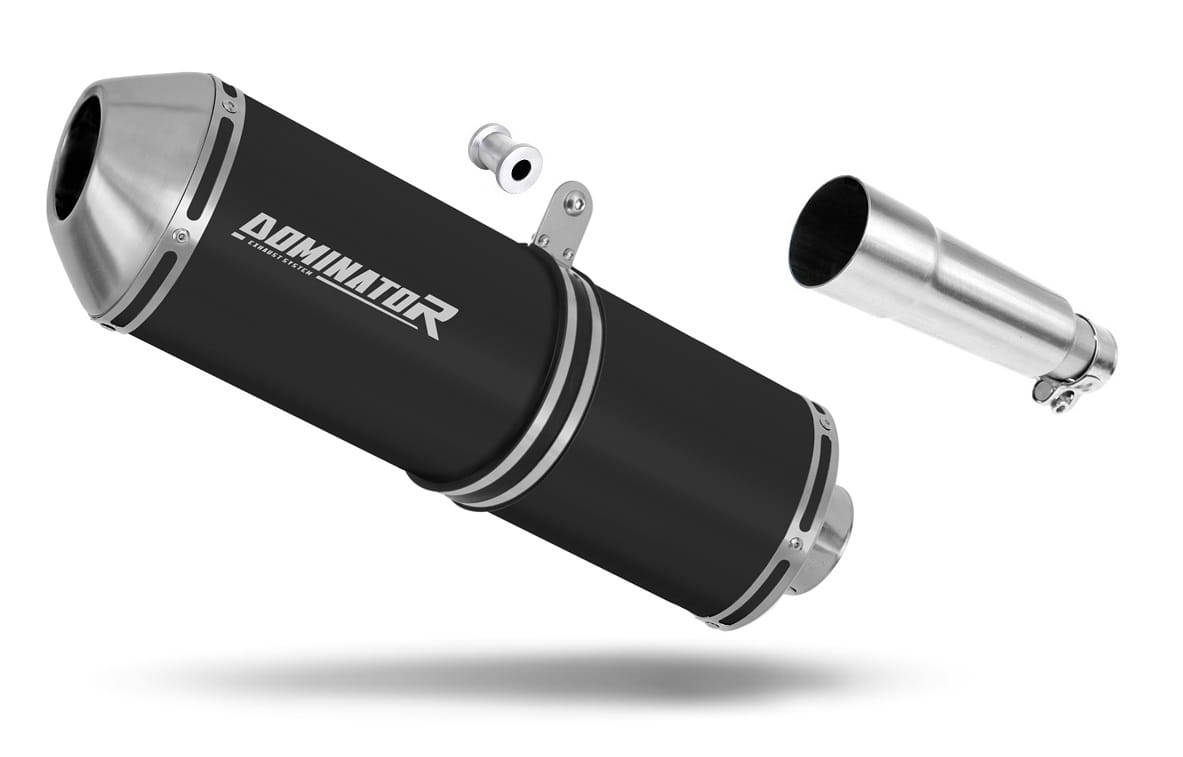 Derbi Terra Adventure 125 2008-2015 Exhaust Silencer Muffler OVR BLACK + dB killer 20 m.