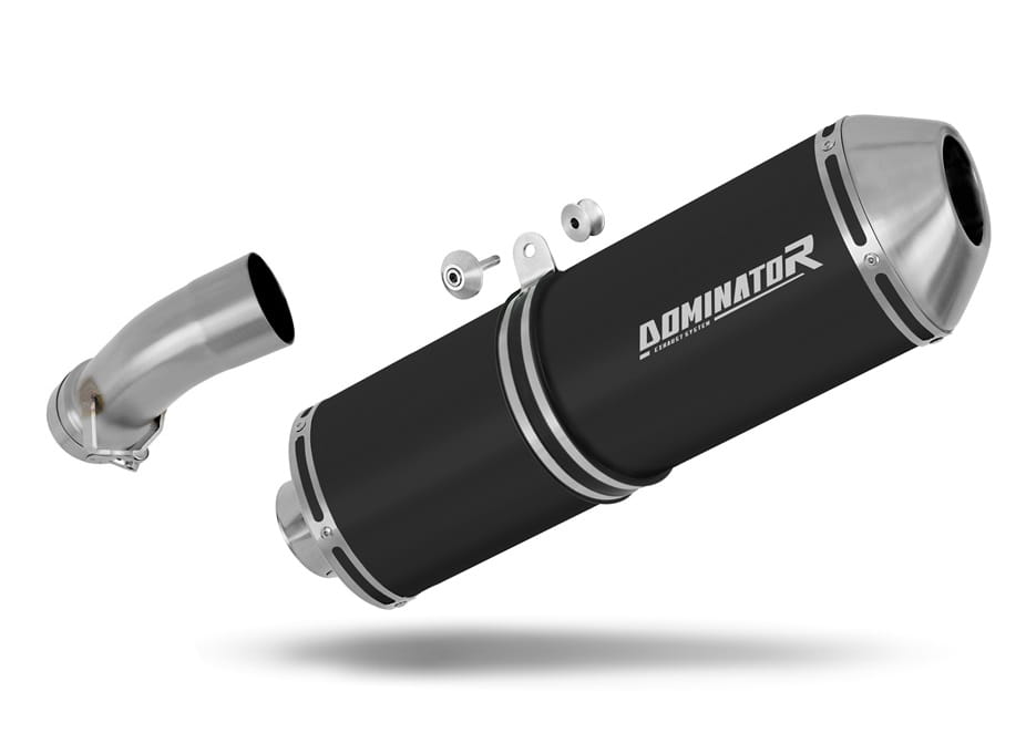 BMW R1200R 2010 - 2014 Exhaust Silencer Muffler OVR BLACK + dB killer 20 m.