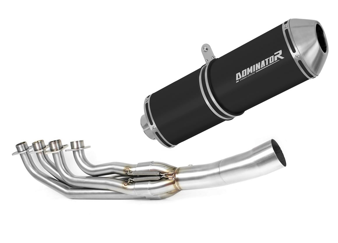 BMW K1200GT 2003 - 2005 Full Exhaust System Collector Silencer OVR BLACK + dB killer 20 m.