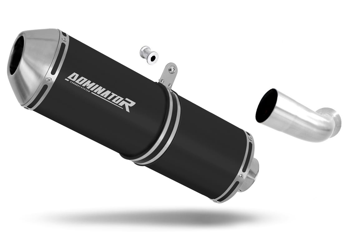 BMW K1200R 2005 - 2009 Exhaust Silencer Muffler OVR BLACK + dB killer 20 m.