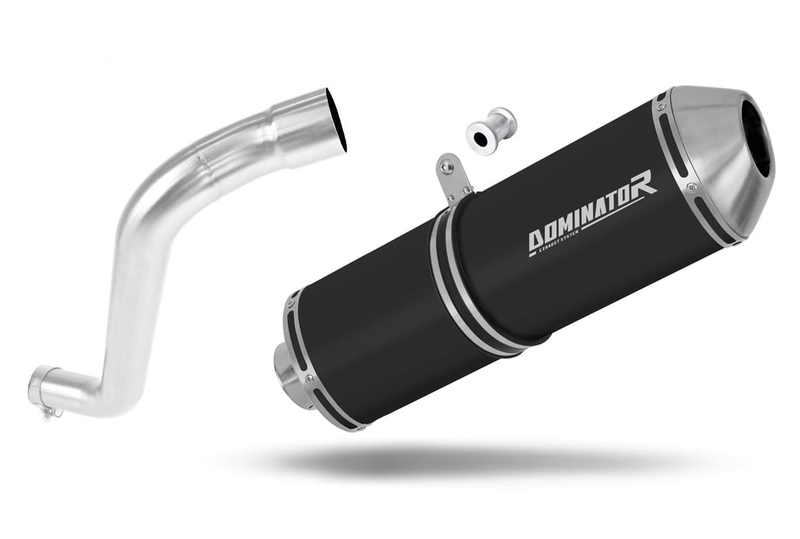 BMW F650ST Exhaust Silencer Muffler OVR BLACK + dB killer