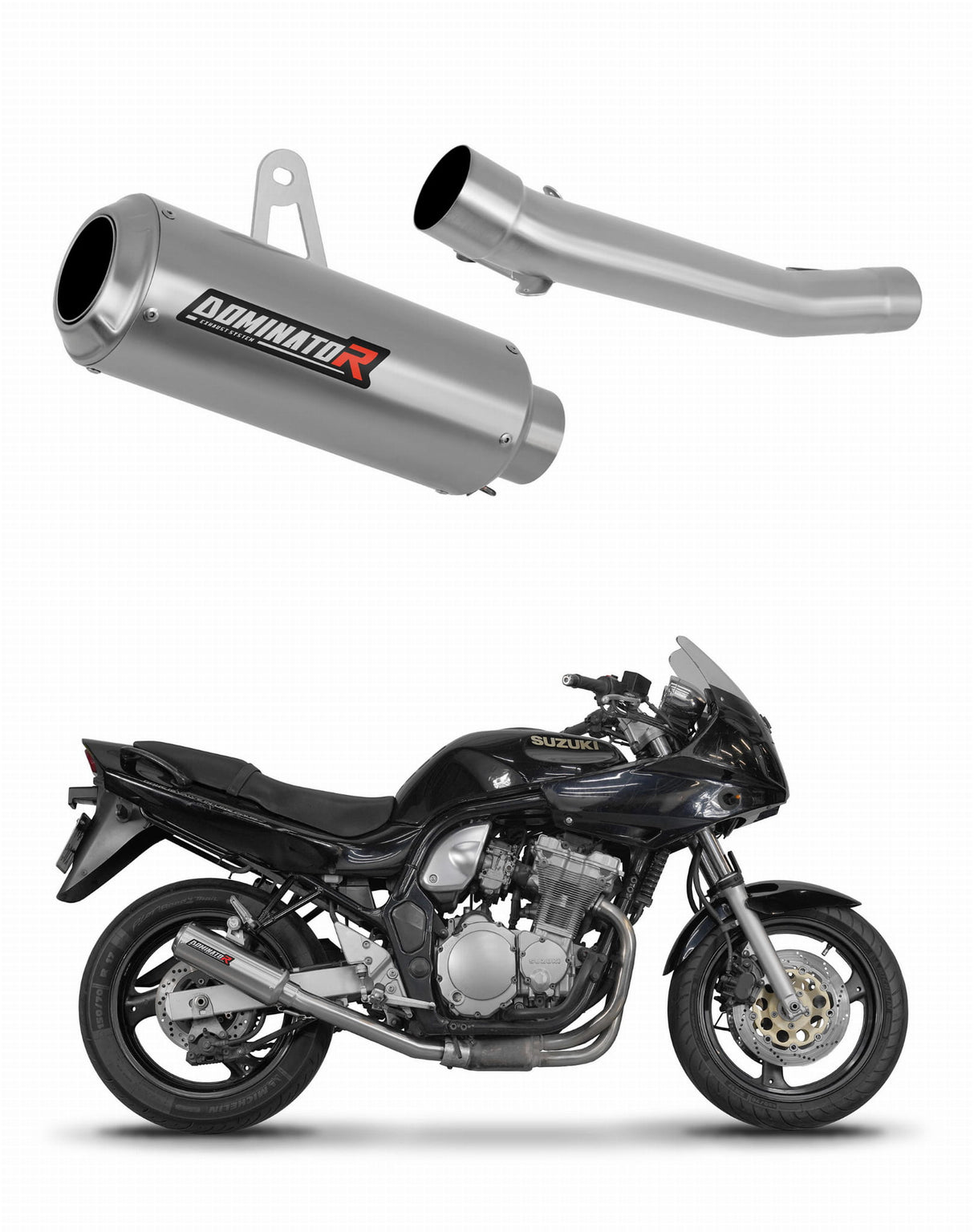 Suzuki GSF BANDIT 1200 1996 - 2000 Exhaust Silencer Muffler GP + dB killer 19 m.