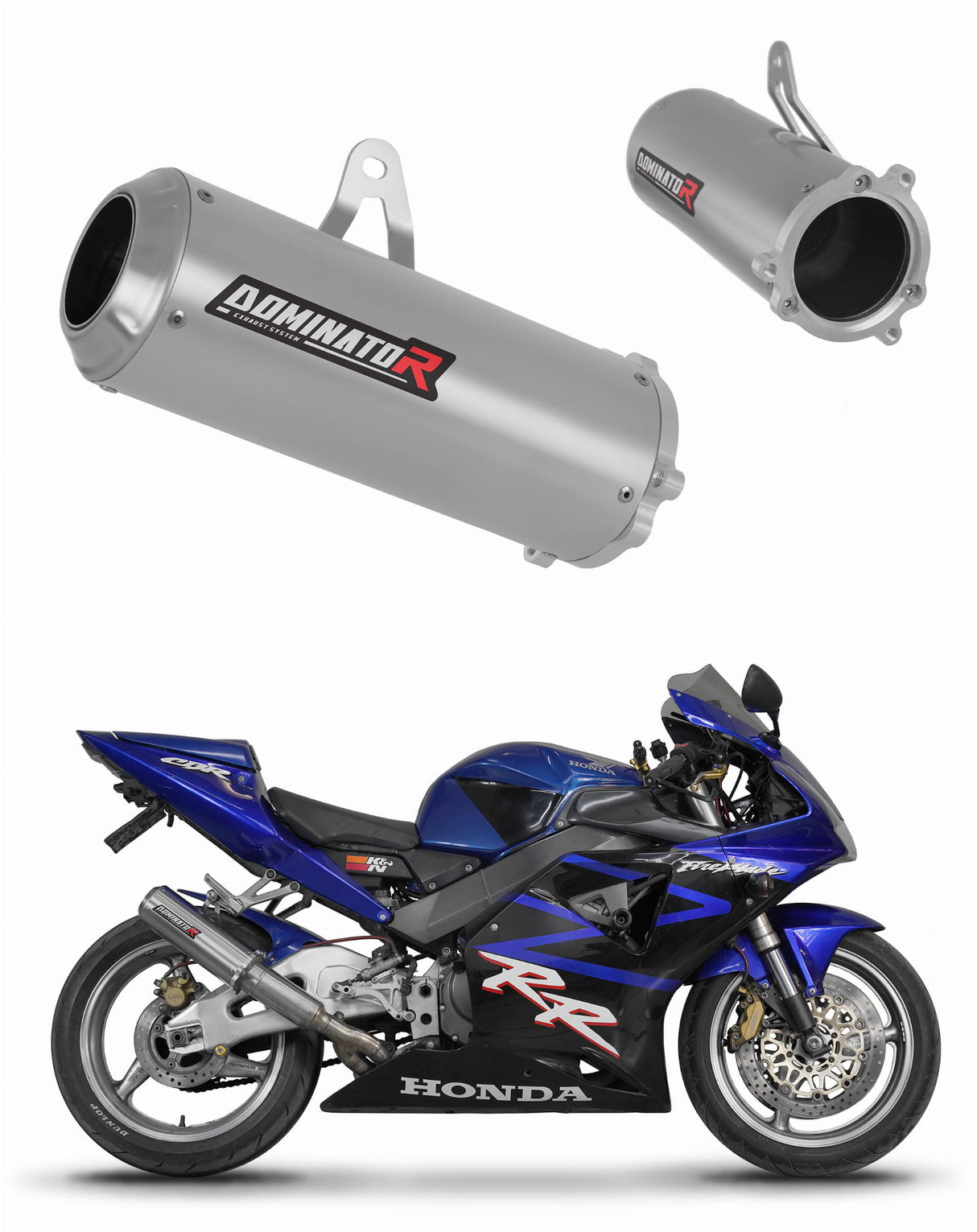 Honda CBR 954 2002 - 2003 Exhaust Silencer Muffler GP + dB killer 20 m.
