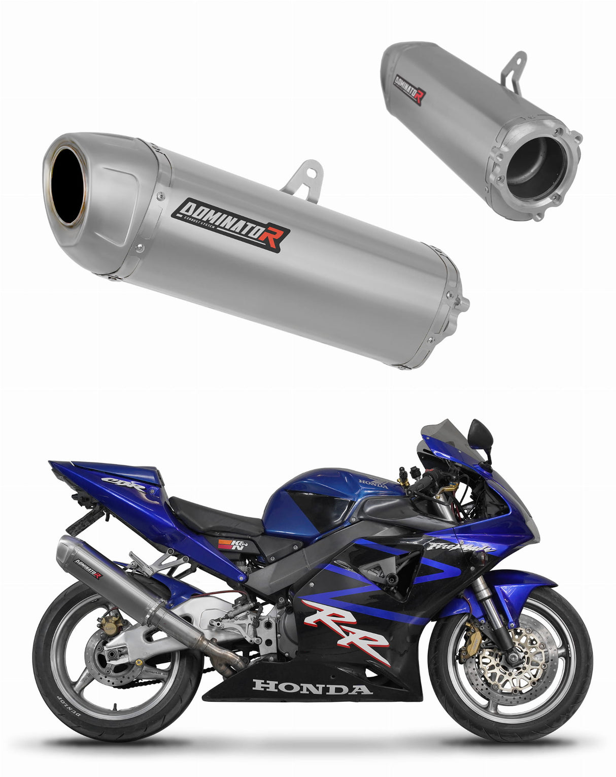 Honda CBR 954 2002 - 2003 Exhaust Silencer Muffler S6 + dB killer 20 m.