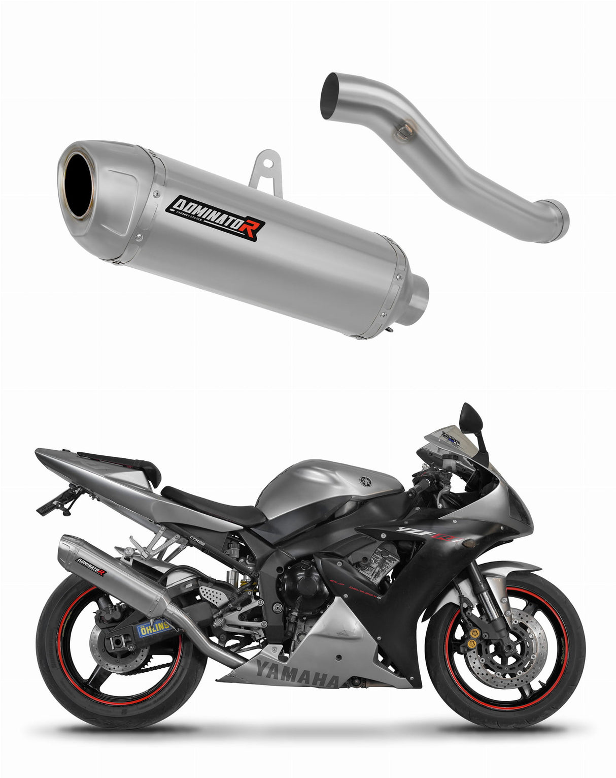 Yamaha YZF R1 1000 RN09 2002 - 2003 Exhaust Silencer Muffler S6 + dB killer 20 m.