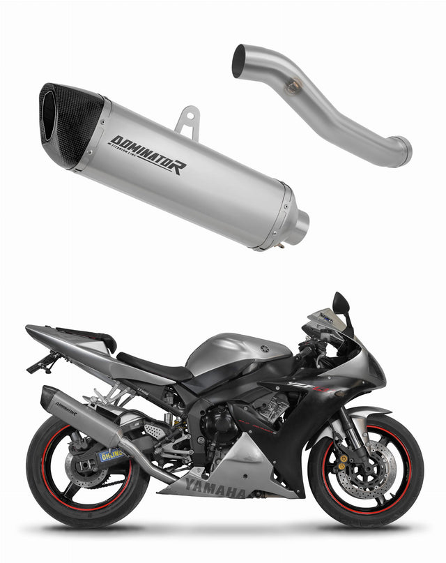 Yamaha YZF R1 1000 RN09 2002 - 2003 Exhaust Silencer Muffler Titanium HP6 + dB killer 20 m.