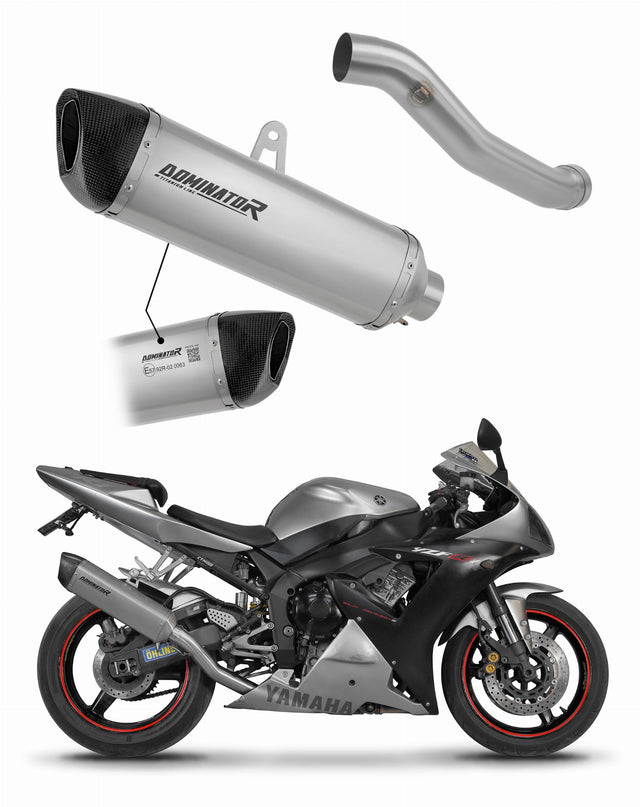 Yamaha YZF R1 1000 RN09 2002 - 2003 EU Approved Exhaust Silencer Titanium HP6 20 m.