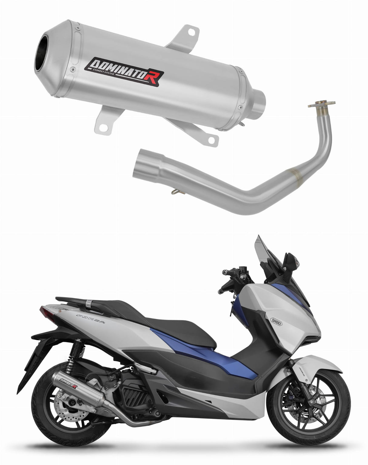 Honda NSS 125 FORZA 2017 - 2020 Full Exhaust System Collector Silencer OV G2 + dB killer 20 m.