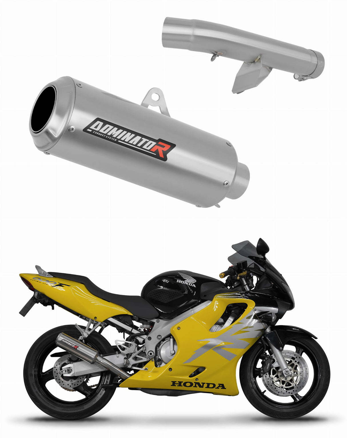 Honda CBR 600 F4 1999 - 2000 Exhaust Silencer Muffler GP + dB killer 19 m.