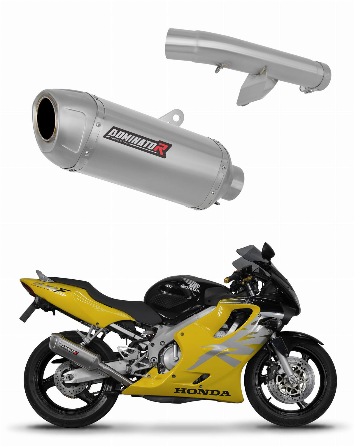 Honda CBR 600 F4 1999 - 2000 shorty Exhaust Silencer Muffler S6 + dB killer 19 m.
