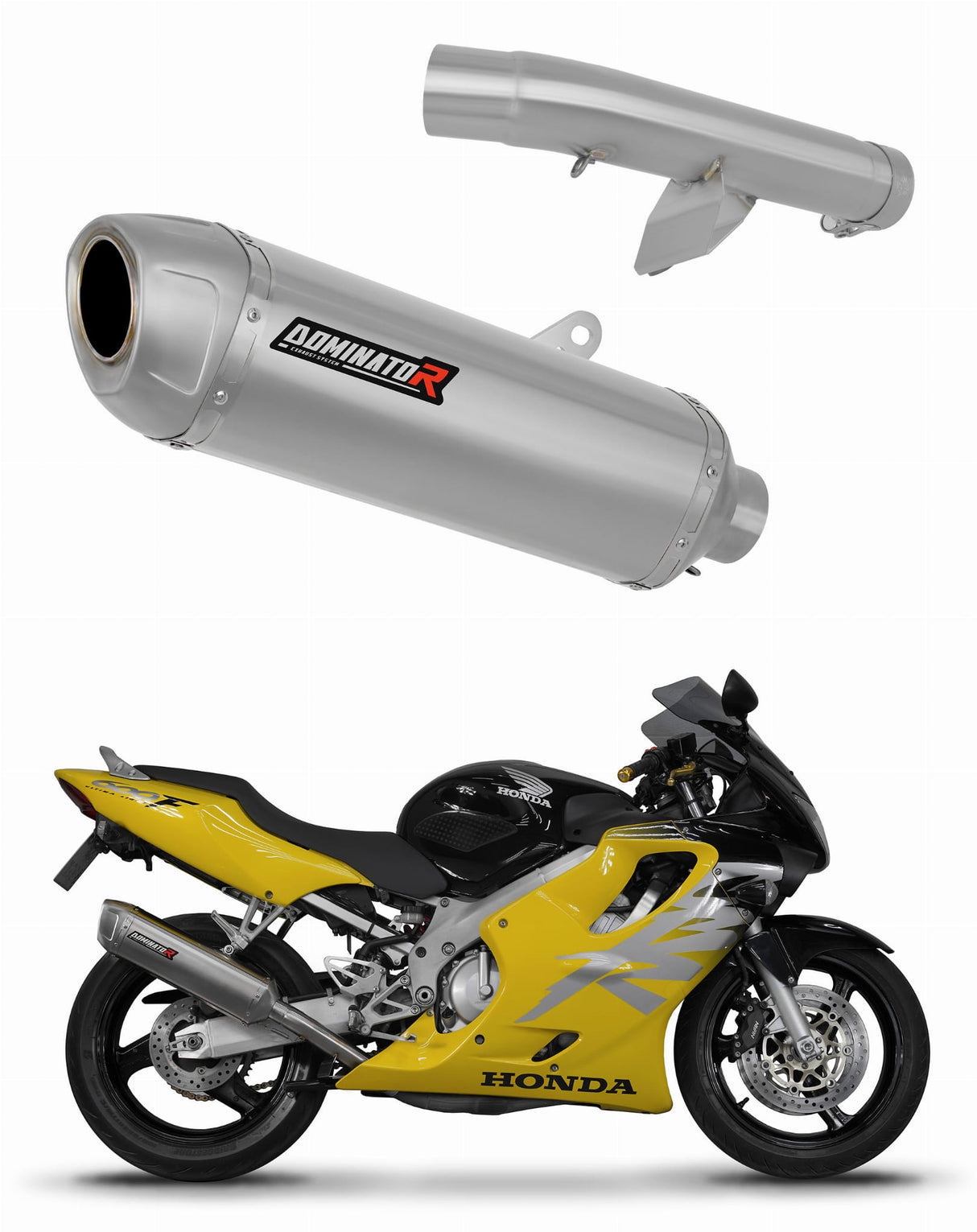 Honda CBR 600 F4 1999 - 2000 Exhaust Silencer Muffler S6 + dB killer 19 m.