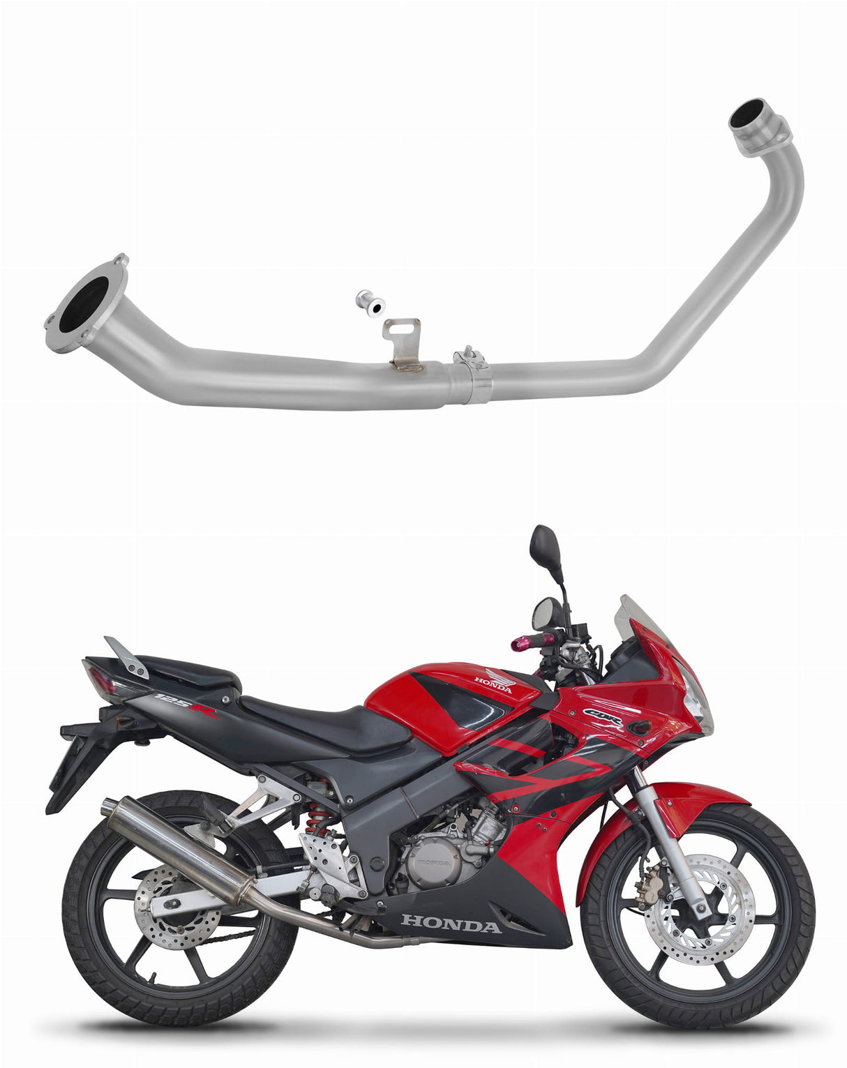Dominator headers/collector for CBR 125 Header pipe collector manifold 2004-2010