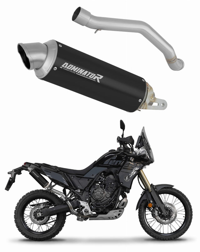Yamaha Tenere 700 2021 - 2024 Hi Level Exhaust Silencer Muffler GPF BLACK + dB killer 20 m.