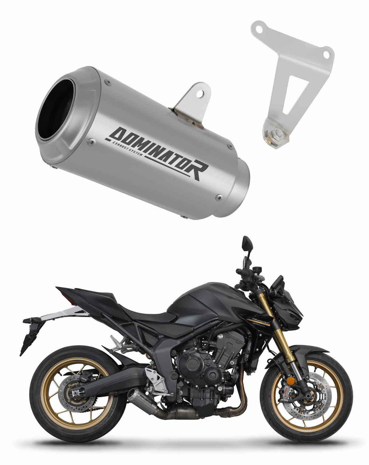 Honda CB 1000 Hornet / SP 2025 Exhaust Silencer Muffler GPS + dB killer 20 m.