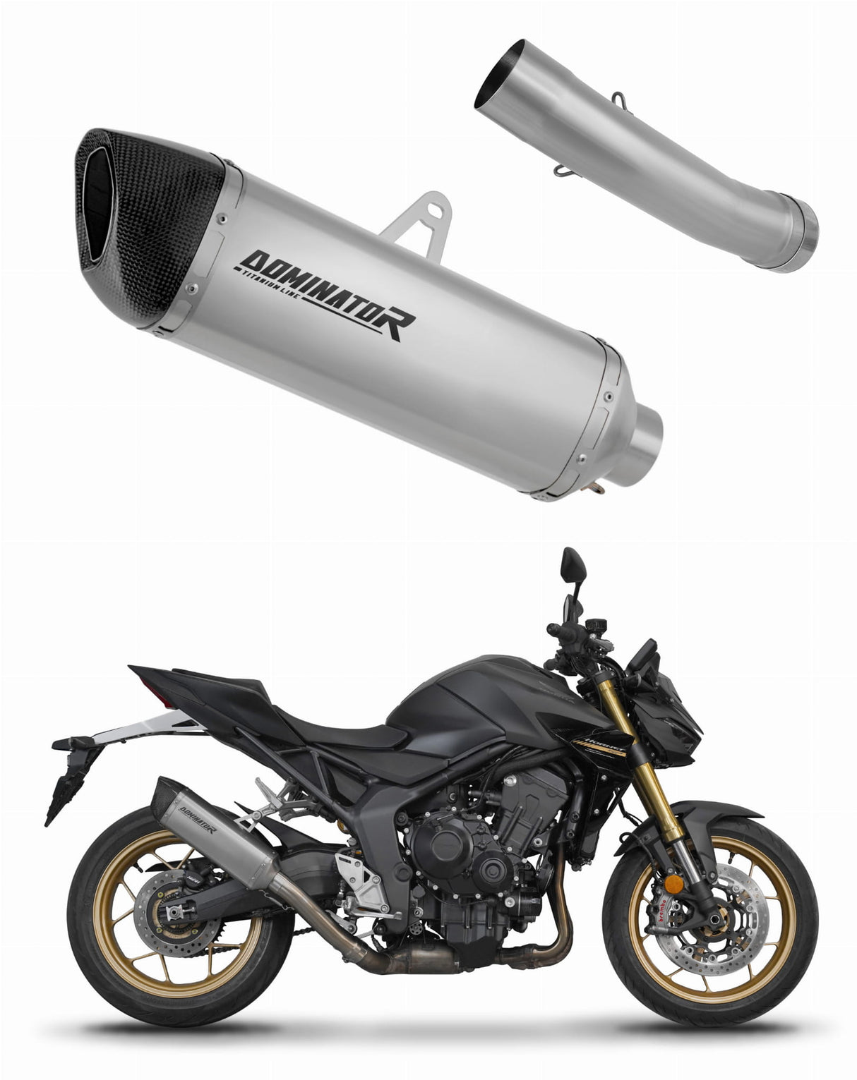 Honda CB 1000 Hornet / SP 2025 Exhaust Silencer Muffler Titanium HP6 + dB killer 20 m.