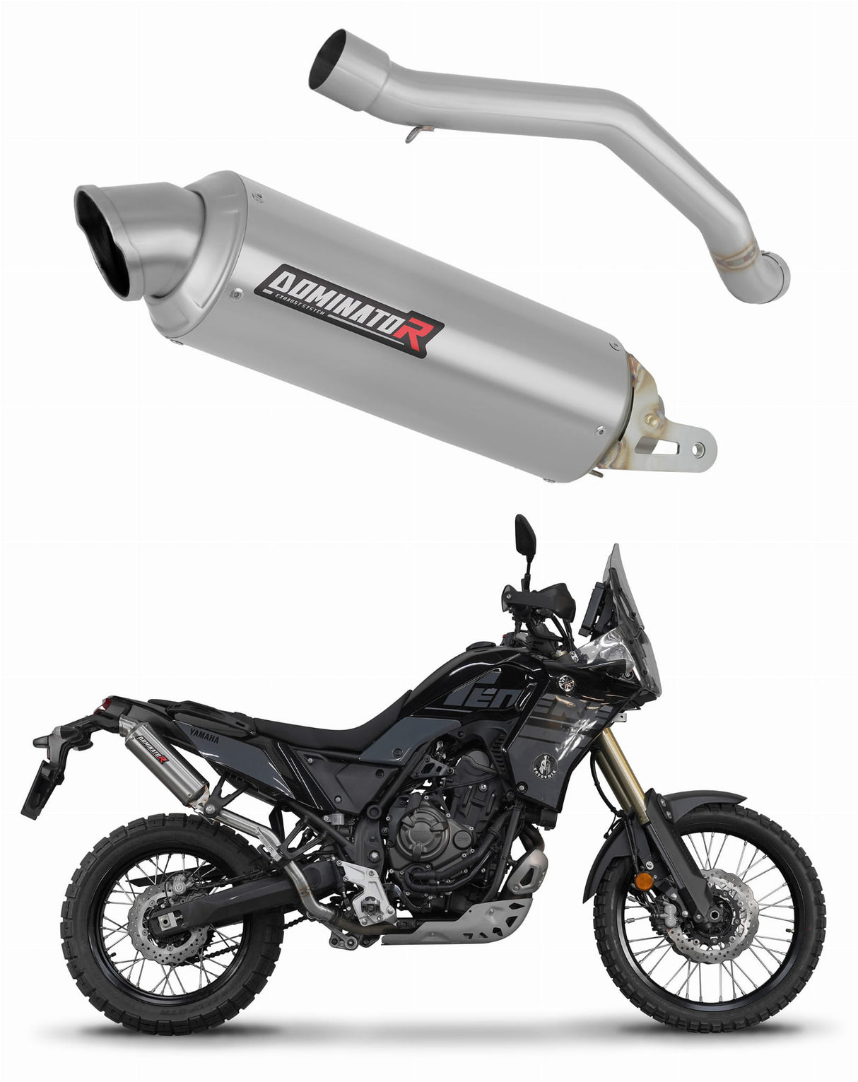 Yamaha Tenere 700 2025 Hi Level Exhaust Silencer Muffler GPF + dB killer 20 m.