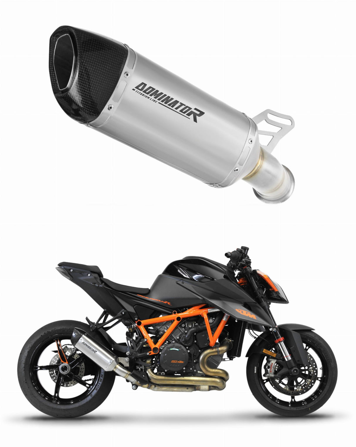 KTM 1290/1390 Super Duke 2020 - 2025 Exhaust Silencer Muffler Titanium HP6 + dB killer 20 m.