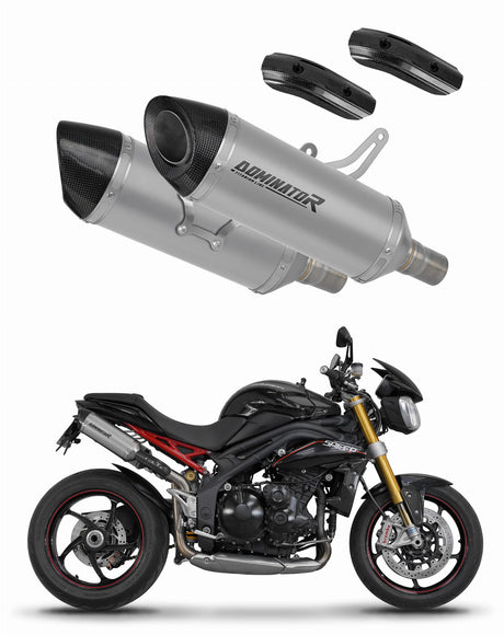 Triumph Speed Triple 1050 2011 - 2016 Exhaust Silencer Muffler Titanium HP8 + dB killer 20 m.