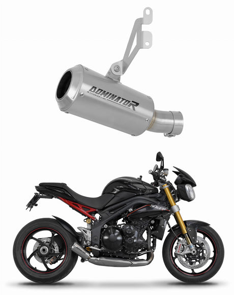 Triumph Speed Triple 1050 2011 - 2016 Low Level Exhaust Silencer Muffler GPS + dB killer 20 m.