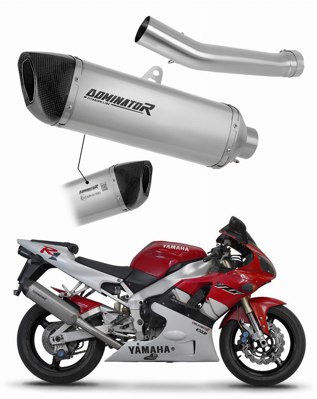 Yamaha YZF R1 1000 RN04 2000 - 2001 EU Approved Exhaust Silencer Titanium HP6 + dB killer 20 m.