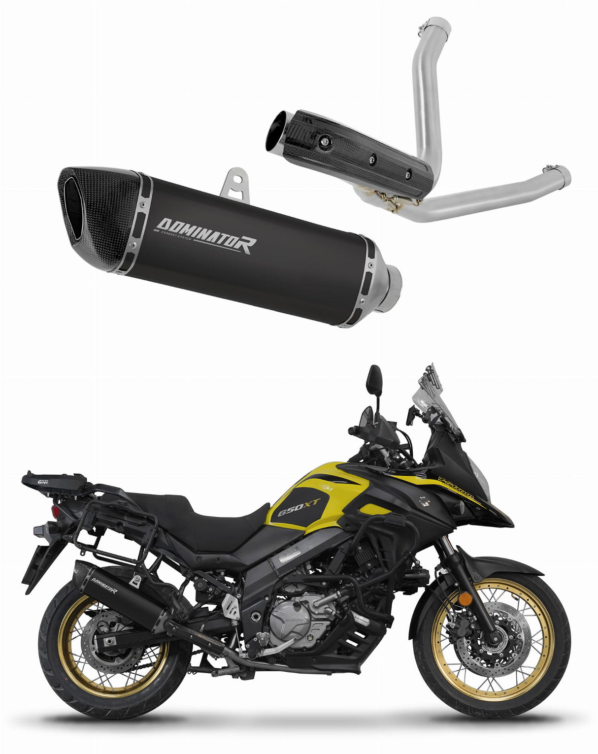 Suzuki DL 650 V-Strom 2017 - 2025 Exhaust Silencer Muffler HP6 BLACK + dB killer 20 m.