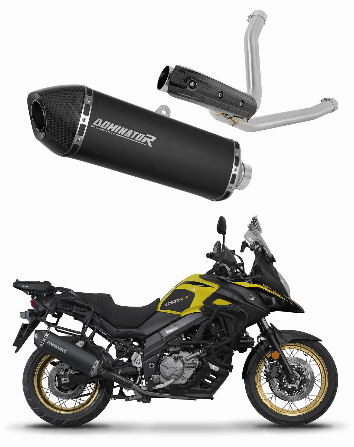 Suzuki DL 650 V-Strom 2017 - 2025 Exhaust Silencer Muffler HP7 BLACK + dB killer 20 m.