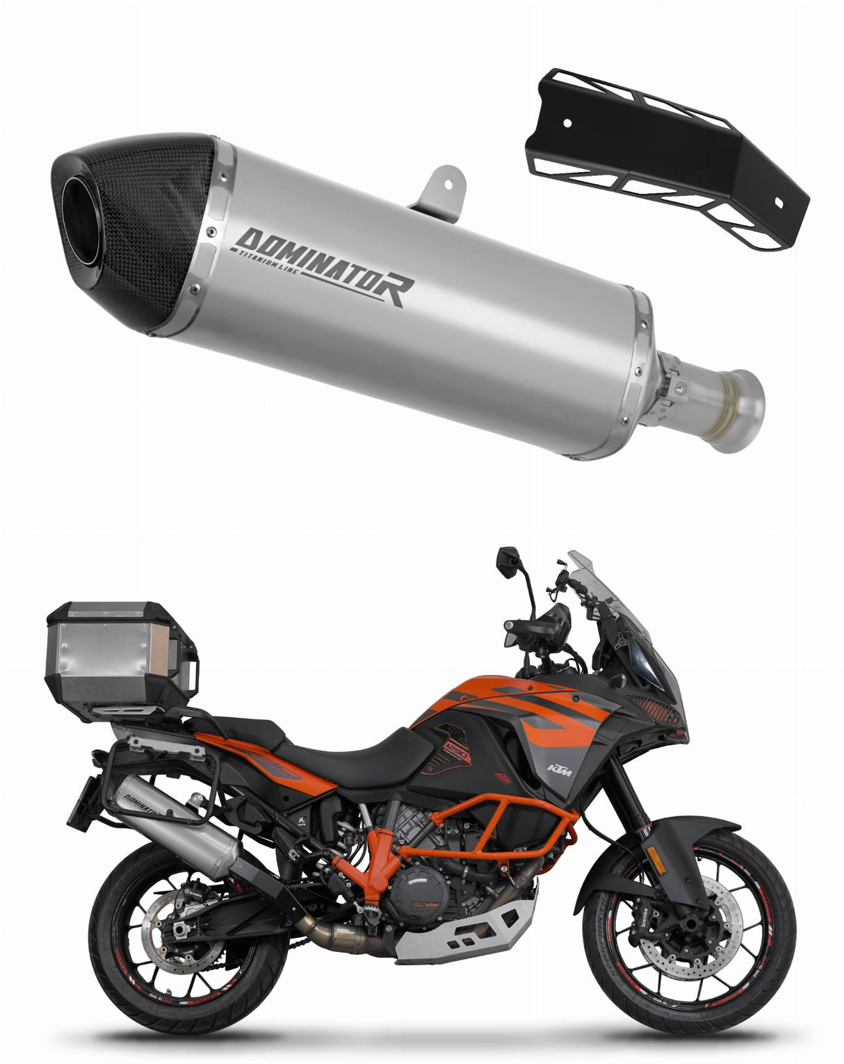 KTM 1190 Adventure / R 2013 - 2016 Exhaust Silencer Muffler Titanium HP7 + dB killer 20 m.