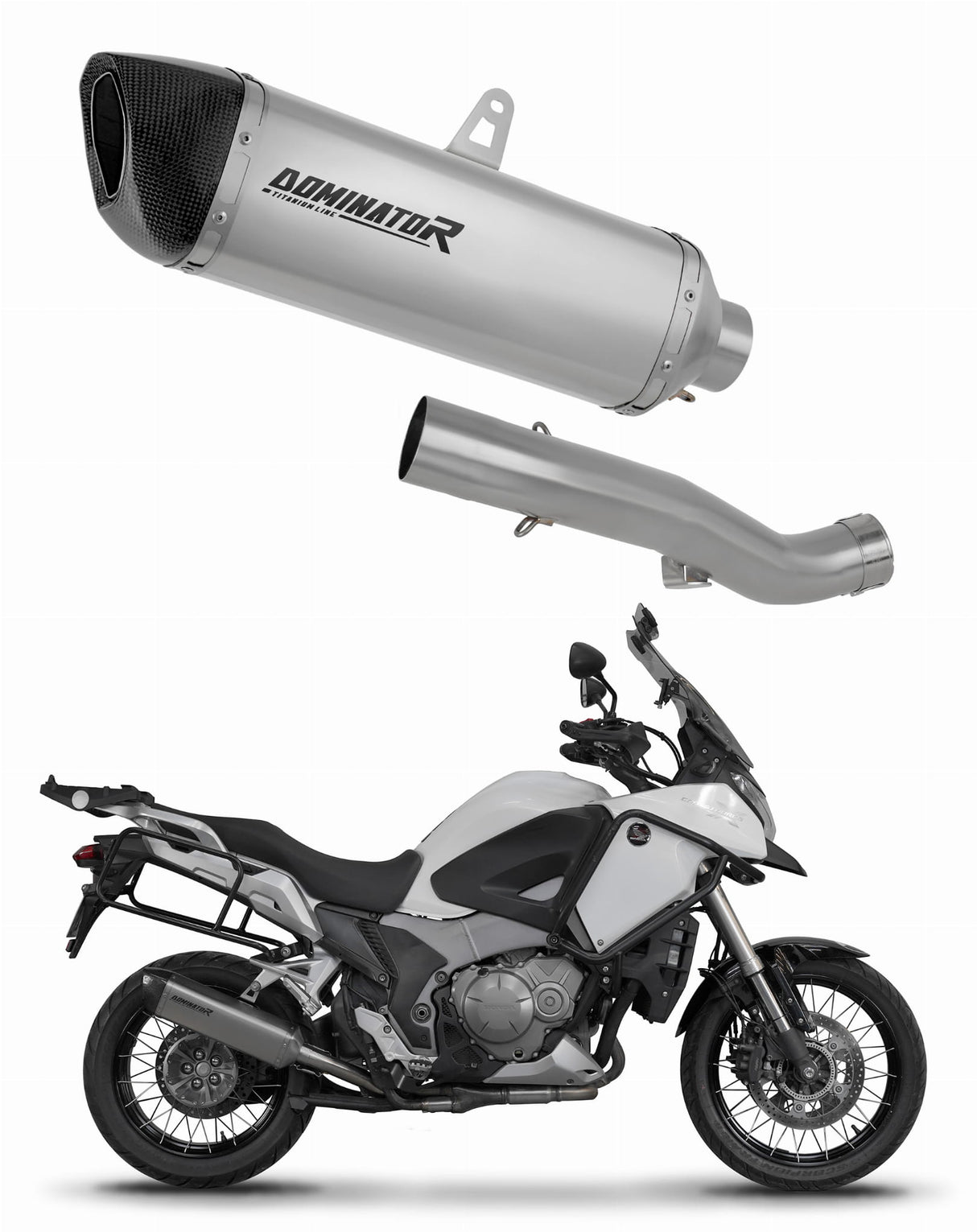 Honda VFR 1200X Crosstourer 2012 - 2020 Exhaust Silencer Muffler Titanium HP6 + dB killer 20 m.