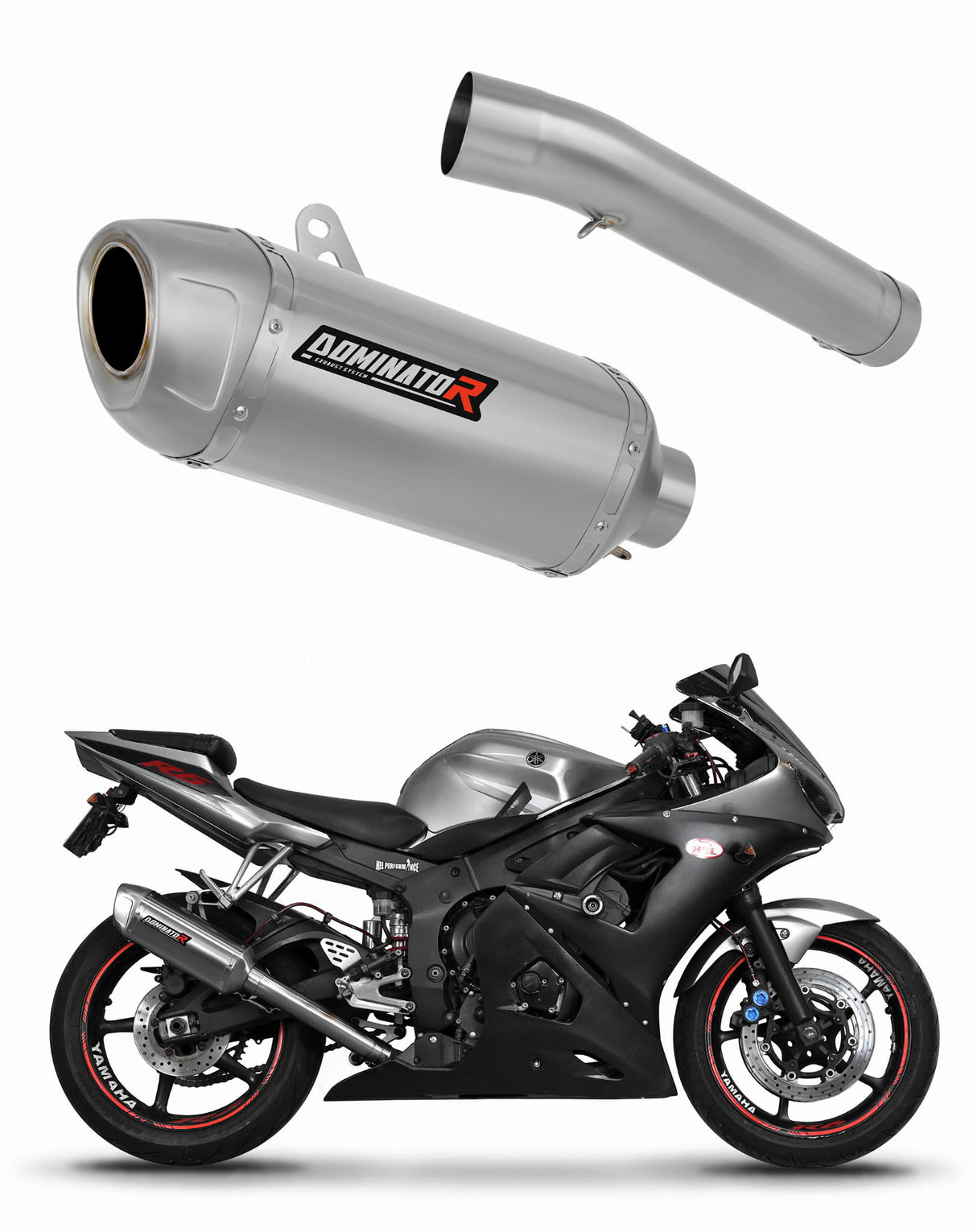 Yamaha YZF R6 2003 - 2005 Exhaust Silencer Muffler S6 Shorty + dB killer 20 m.