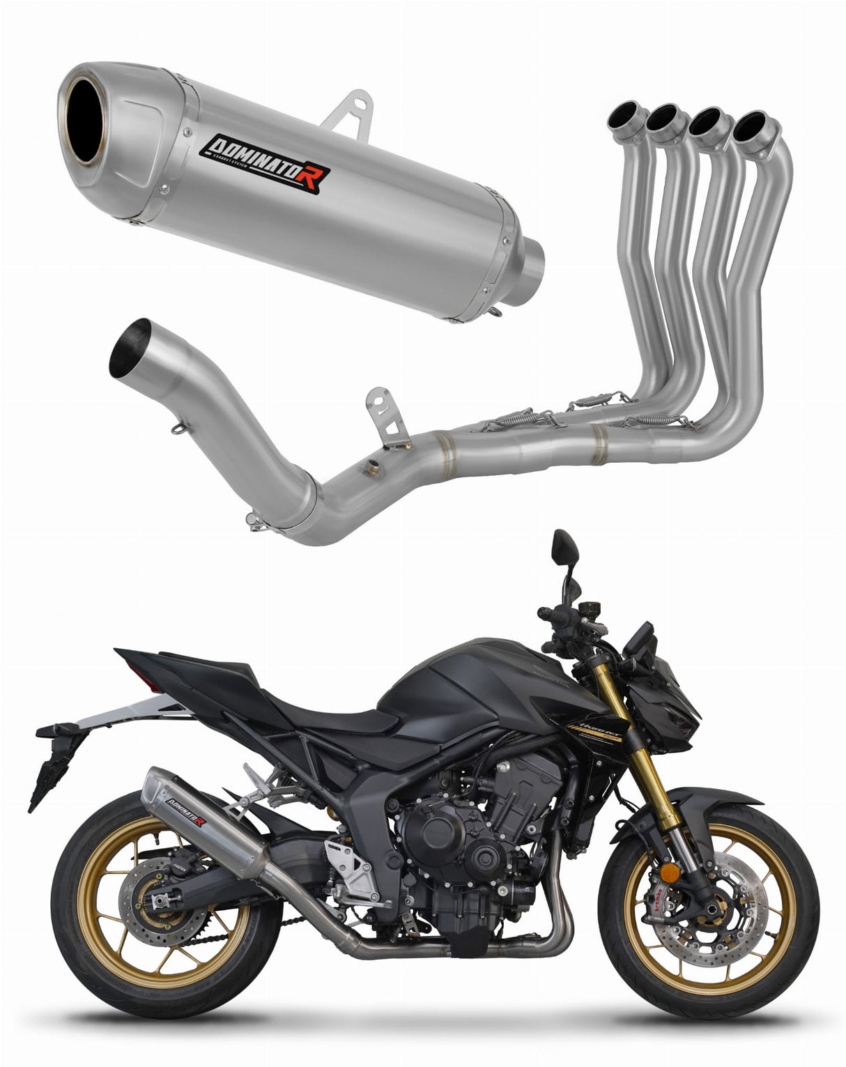 Honda CB 1000 Hornet / SP 2025 Full Exhaust System Collector Silencer S6 + dB killer 20 m.