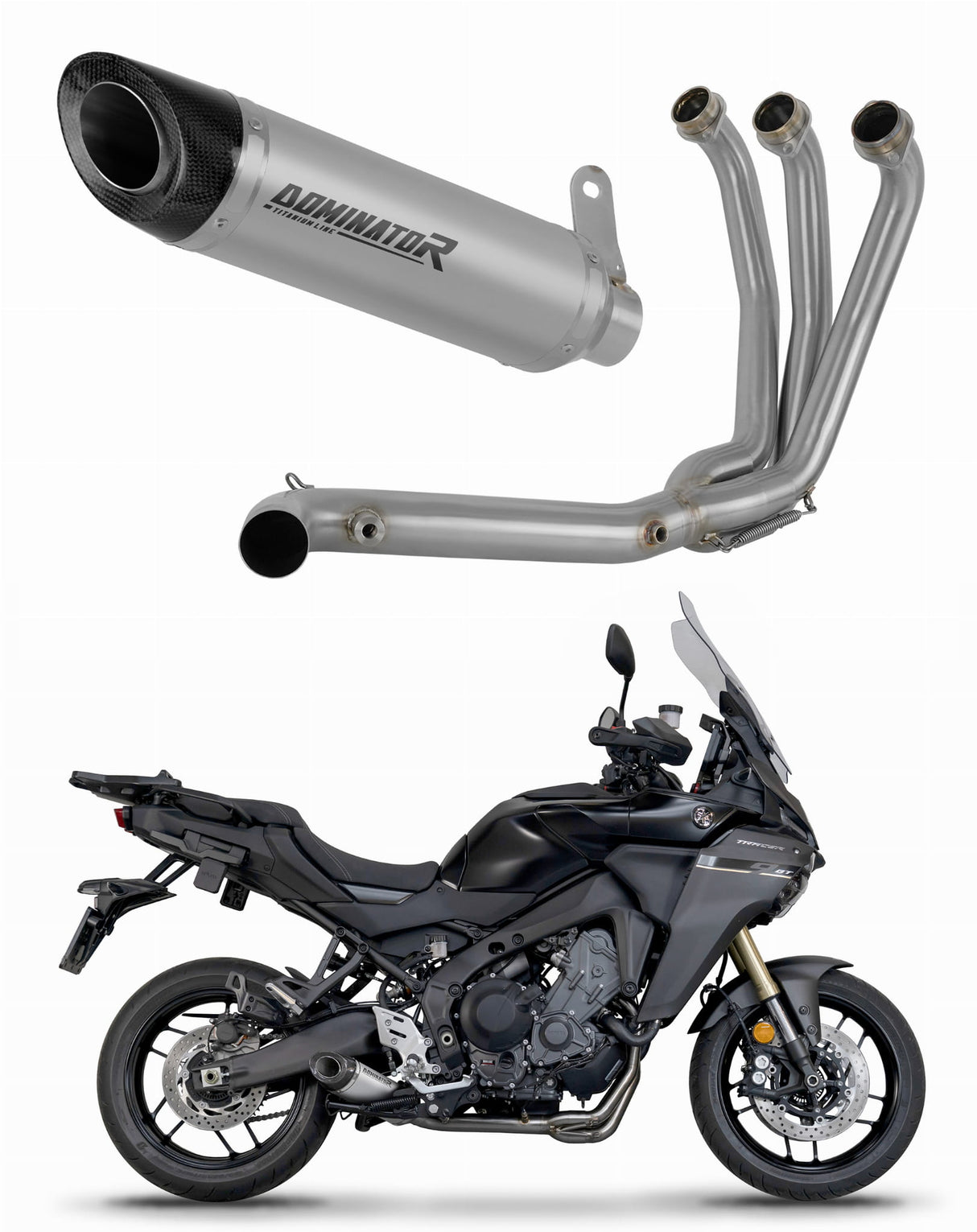 Dominator full exhaust system HP8 for Yamaha Tracer 9 / GT 2025 Collector Titanium HP8 + 2025 (race use)