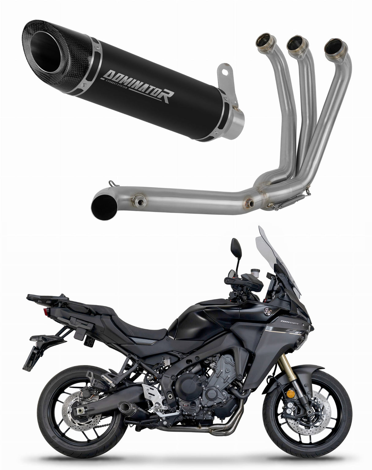 Dominator full exhaust system HP8 for Yamaha Tracer 9 / GT 2025 Collector HP8 BLACK + 2025 (race use)