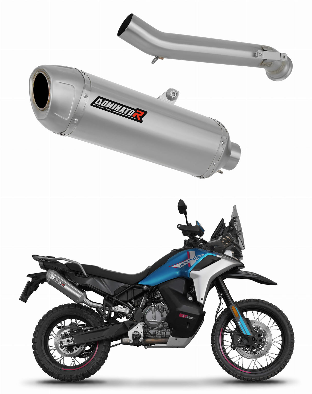 CF MOTO 800 MT-X 2025 Exhaust Silencer Muffler S6 + dB killer 20 m.