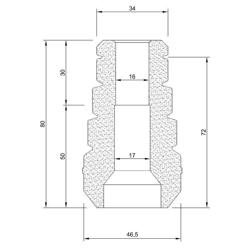 Bottom out bumper KYB 16mm White - Lainer Suspension