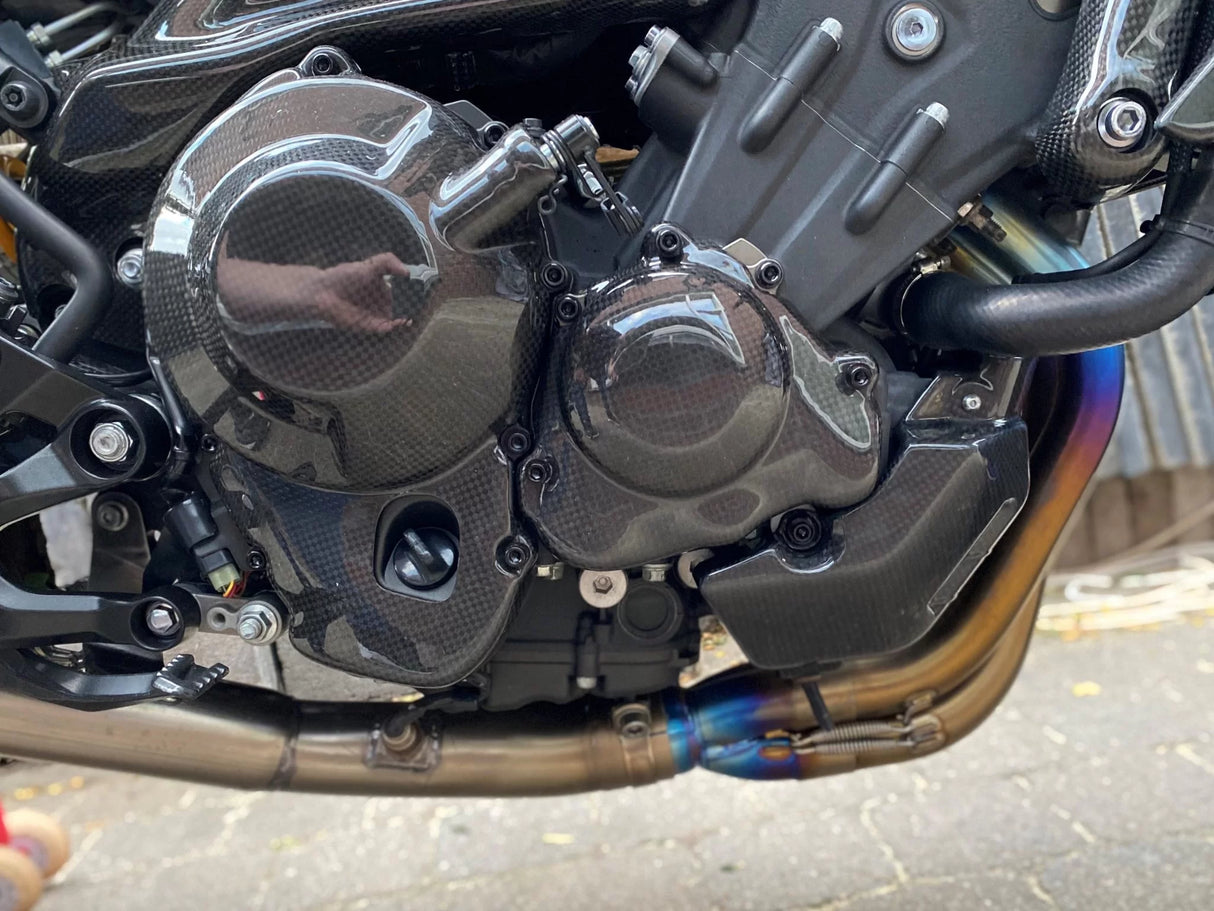 YAMAHA MT09 FZ09 2013-2025 Carbon Fiber Coolant Fluid Cover