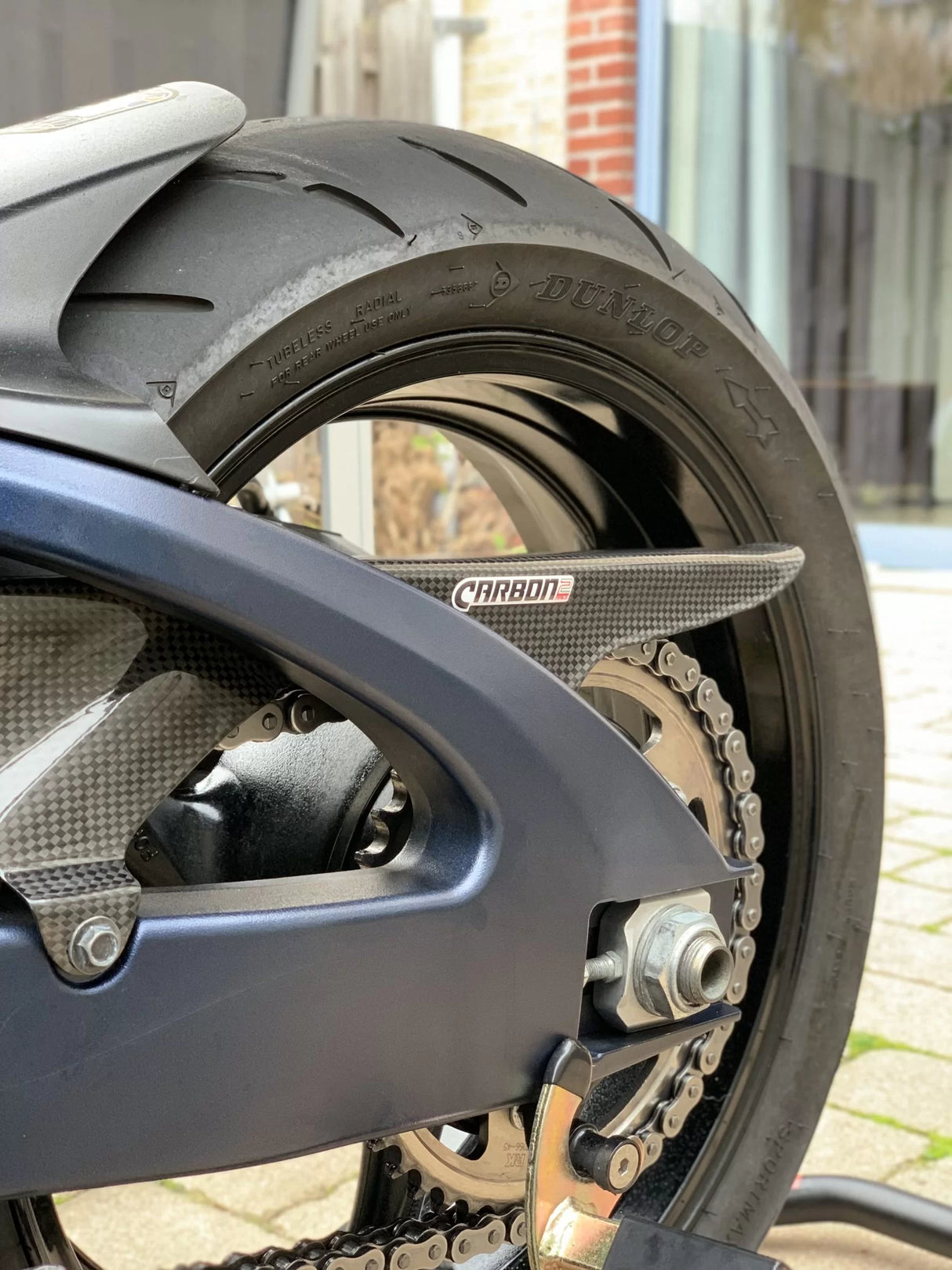 SUZUKI GSX-R 600-750 2006-2010 Carbon Fiber Chain Cover